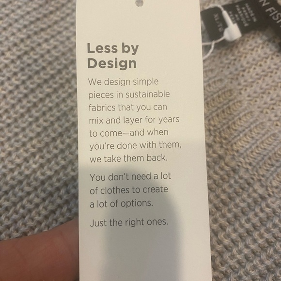 Eileen Fisher Light Gray Crew Neck Top - Picture 9 of 11